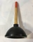Вантуз большой 140 мм. к ДВОЙНОЙ с деревянной ручкой 1702